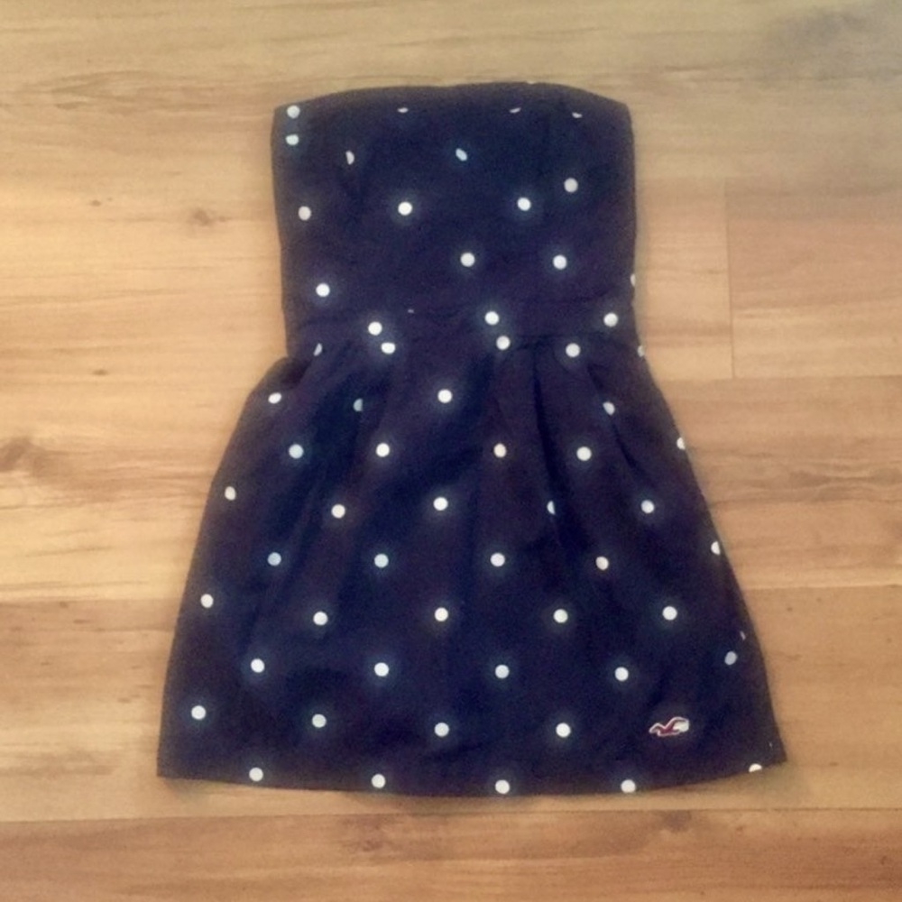 Hollister Polka Dot Strapless Dress